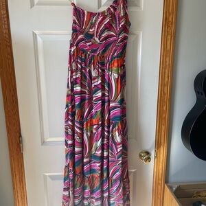 Vibrant Multicolor Maxi Dress